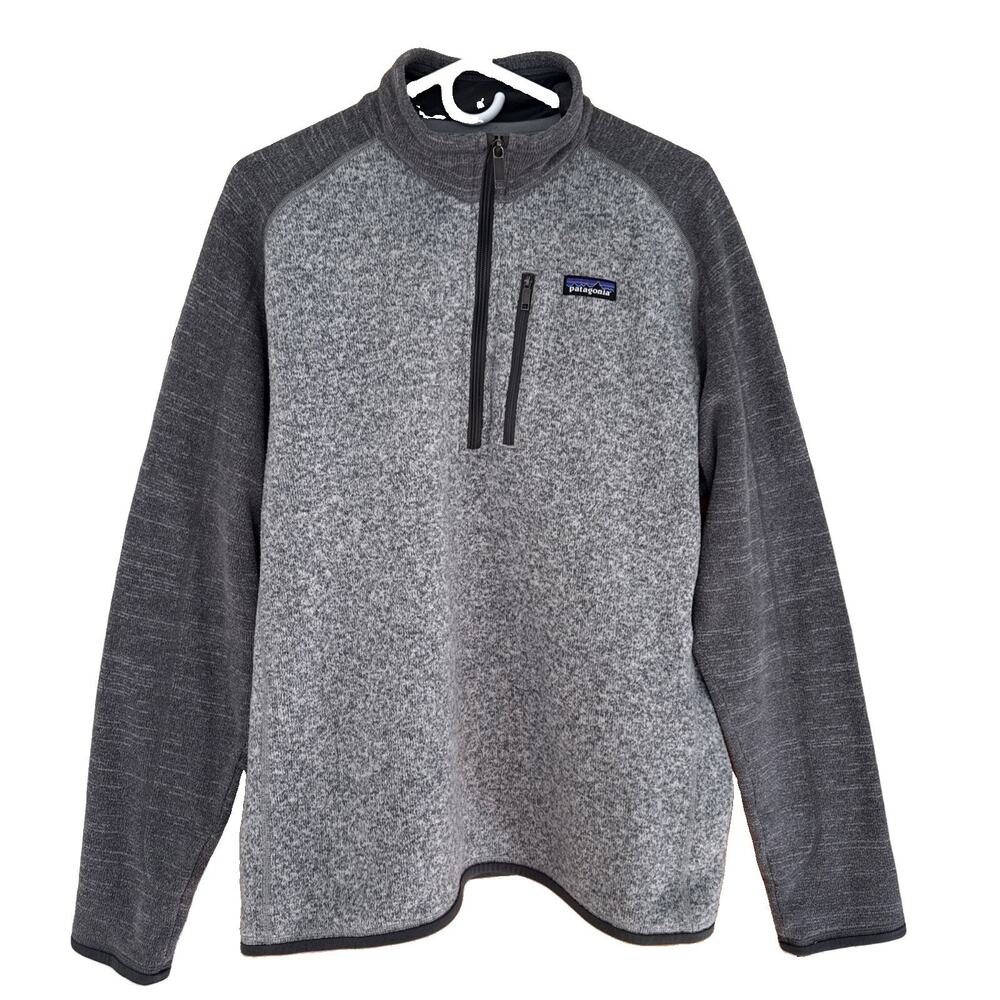 Patagonia Better Sweater 1/4-Zip Fleece Pullover Grey Men’s Size Large